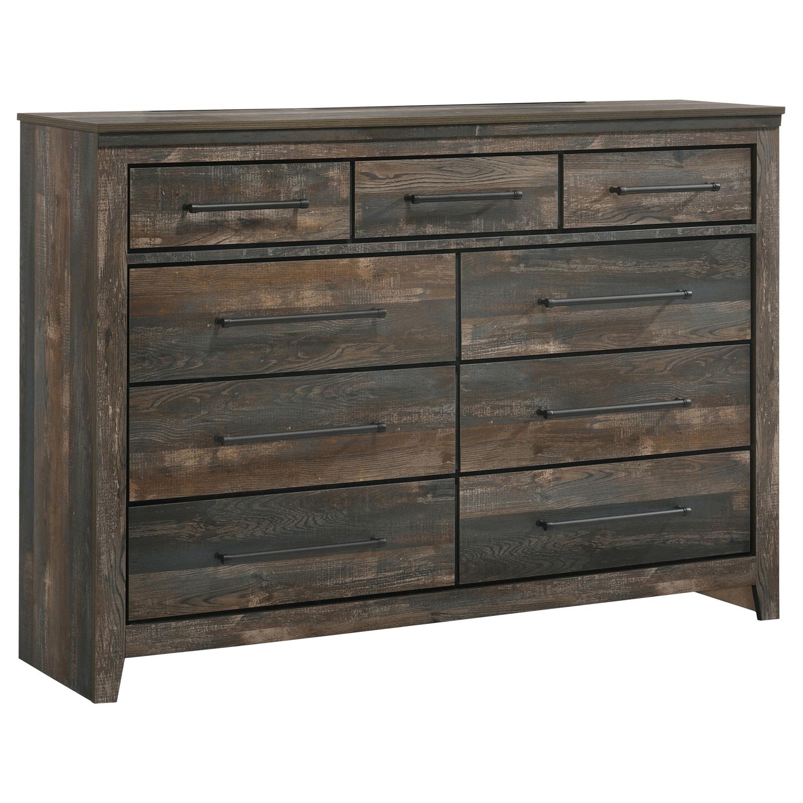 Ridgedale 9-drawer Dresser Weathered Dark Brown image