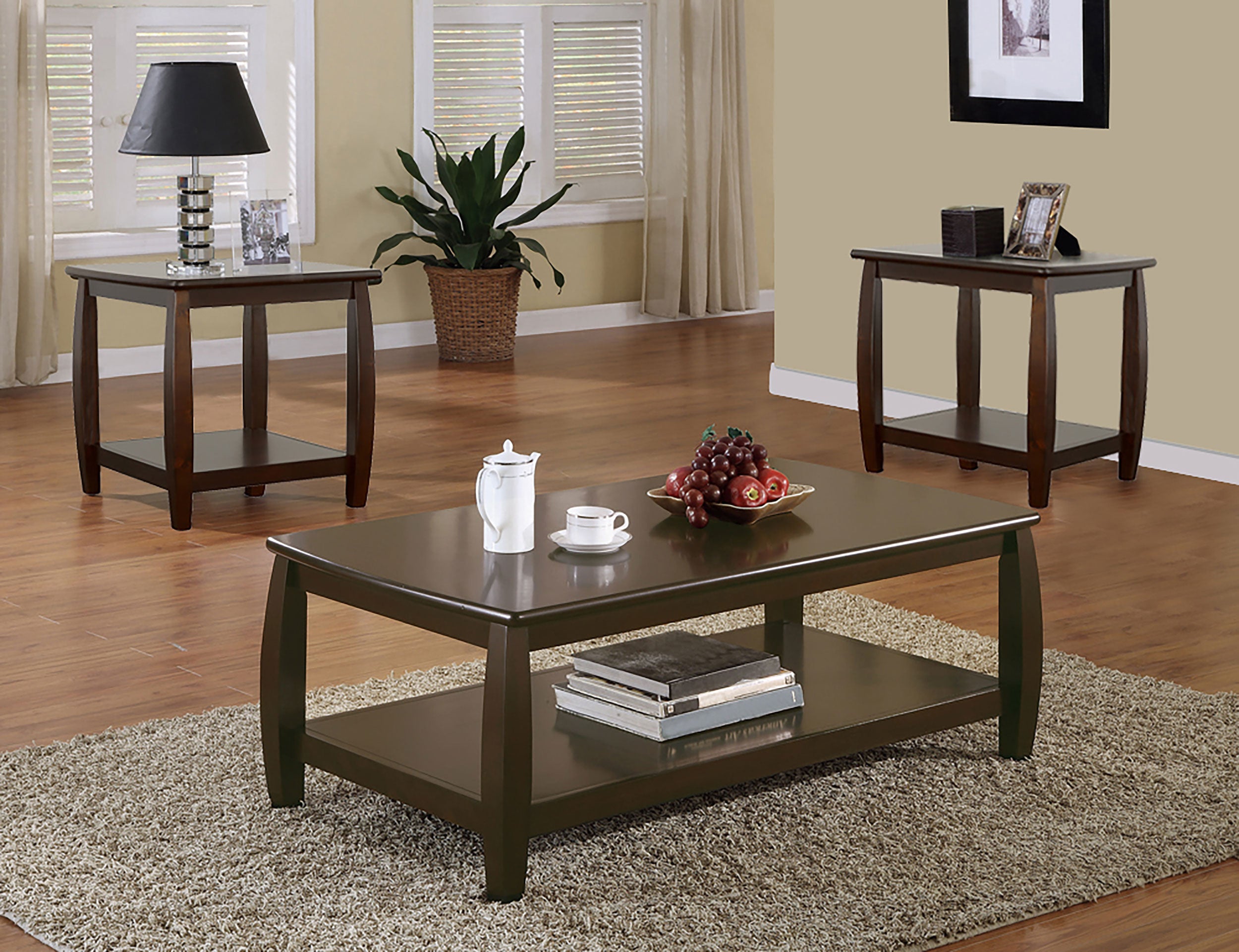 Dixon 3-piece Coffee Table Set Espresso image