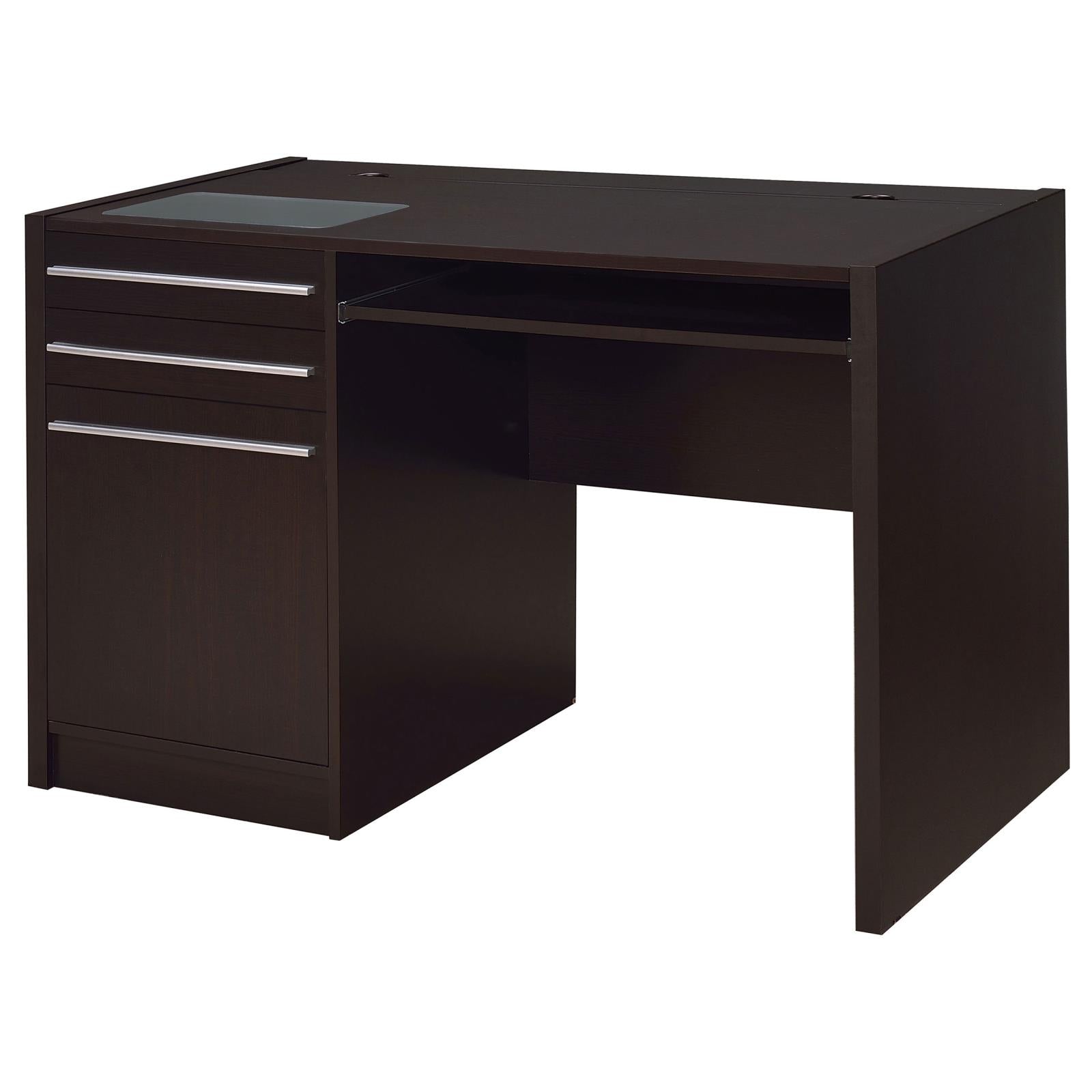 Halston Rectangular Connect-it Office Desk Cappuccino image