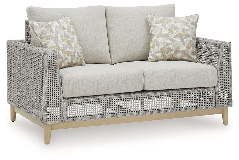 Seton Creek Outdoor Loveseat with Cushion image