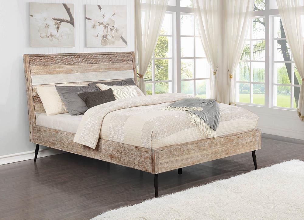 Marlow California King Platform Bed Rough Sawn Multi