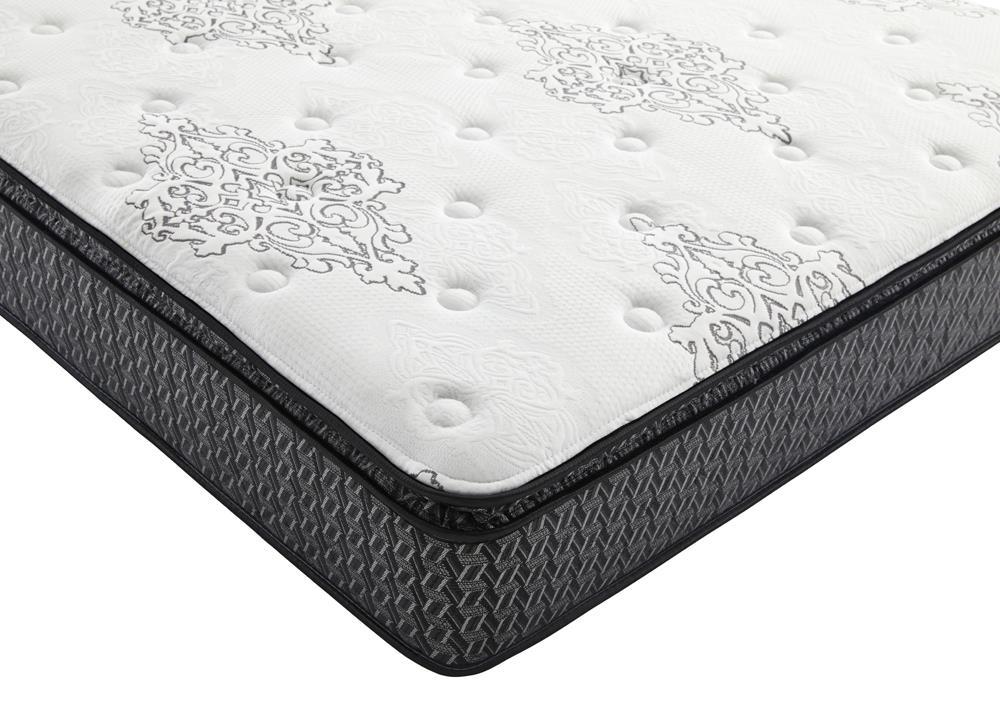 Freya 11.5" California King Mattress White and Black