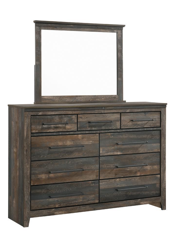 Ridgedale 9-drawer Dresser Weathered Dark Brown