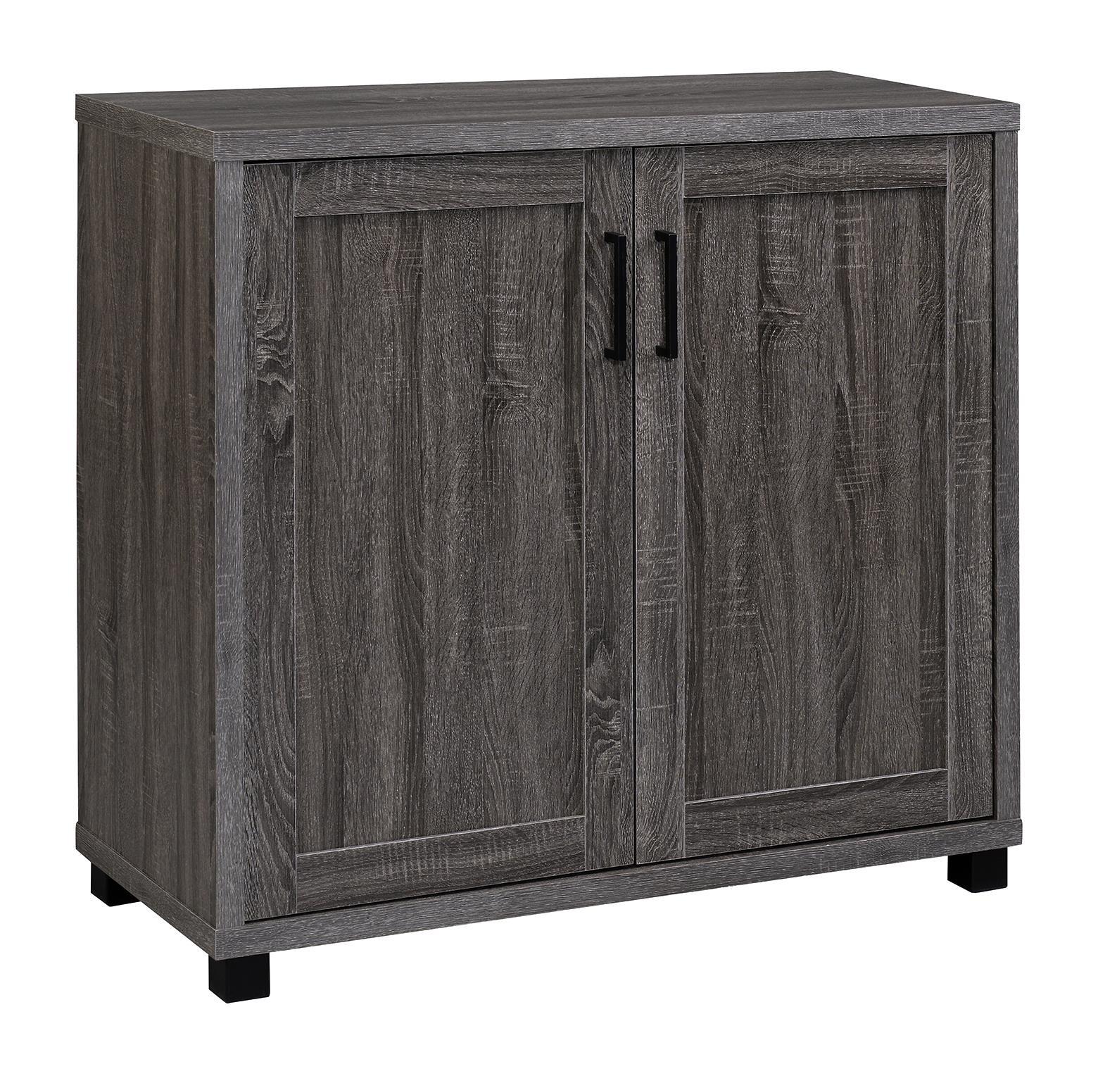 Filch Wooden 2-door Accent Cabinet Weathered Grey