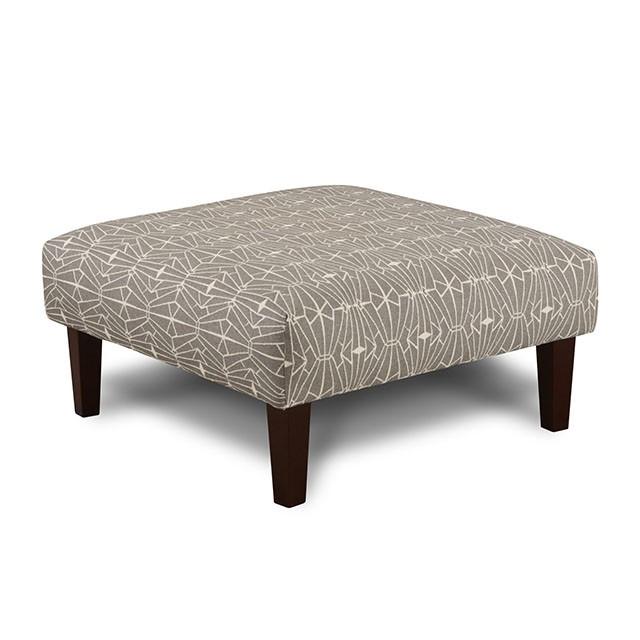 PARKER Gray/Pattern Ottoman image