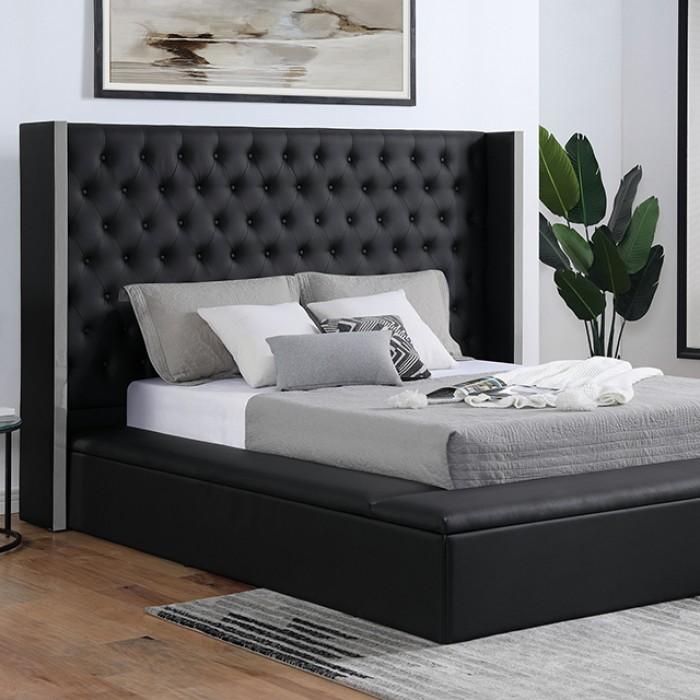 EUDORA Cal.King Bed, Black image